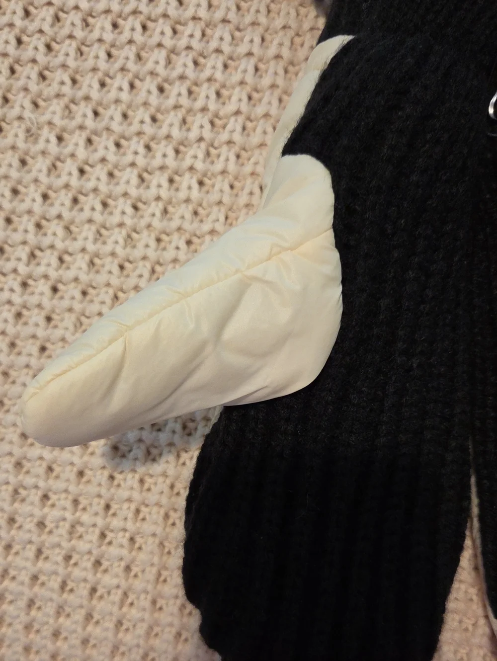 Hunter Women's Intrepid Fleece Mittens In White Willow Size S/M